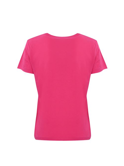 T-shirt con logo pony in cotone Pink POLO RALPH LAUREN | 211898698031